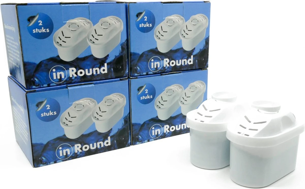 In Round Filterpatronen Geschikt Voor Brita Maxtra - 8 Waterfilters 3 In Round Filterpatronen Geschikt Voor Brita Maxtra - 8 Waterfilters