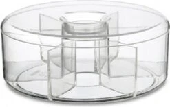 Mepal - Theedoos Rond - Transparant - 6 Vakken - Opbergdoos - Theekist -Beste Koffie Winkel 1200x759