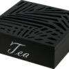Excellent Houseware - Theedoos/theekist - 9 Vaks Hout - Zwart - 24x24cm 1 Excellent Houseware - Theedoos/theekist - 9 Vaks Hout - Zwart - 24x24cm -Beste Koffie Winkel 1200x814