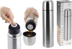Excellent Houseware KOOPMAN Thermoskan Bullet 1 Liter RVS 17 Excellent Houseware KOOPMAN Thermoskan Bullet 1 Liter RVS -Beste Koffie Winkel 1200x814 3