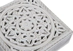 MDF Houten Theedoos/theekist Mandala Wit 9 Vakken 23 X 23 X 7 Cm - Theezakjes Bewaardozen -Beste Koffie Winkel 1200x834