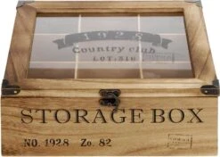 Merkloos Houten Theekist - 9-vaks Theedoos 10 Merkloos Houten Theekist - 9-vaks Theedoos -Beste Koffie Winkel 1200x853