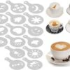 Koffie Figuurtjes Maker - Latte Art - Cacao Vormpjes - 16 Verschillende Houders - Cappuccino - Latte Macchiato - Hartjes Maker -Beste Koffie Winkel 1200x858