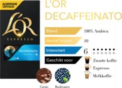 L'OR Espresso Decaffeinato Koffiecups - Intensiteit 6/12 - 10 X 10 Capsules 19 L'OR Espresso Decaffeinato Koffiecups - Intensiteit 6/12 - 10 X 10 Capsules -Beste Koffie Winkel 1200x868 1