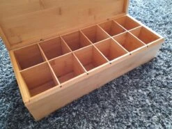 Theedoos Bamboe - Thee - 12 Vaks -Beste Koffie Winkel 1200x900 13