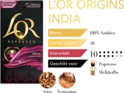 L'OR Espresso Origins India (10) - 10 X 10 Koffiecups 12 L'OR Espresso Origins India (10) - 10 X 10 Koffiecups -Beste Koffie Winkel 1200x902 1