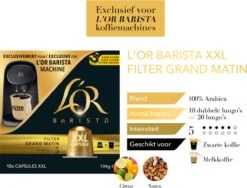 L'OR BARISTA XXL Filter Grand Matin (5) - 5 X 10 Koffiecups -Beste Koffie Winkel 1200x913 1