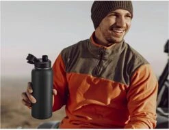 Thermosfles - Onyx Black - 1 Liter - Extra Dop Met Rietje & Drinktuit - Thermosflessen - Isoleerfles - BPA Vrij - Lekvrij - Thermoskan - Isoleerbeker - Thermosbeker 14 Thermosfles - Onyx Black - 1 Liter - Extra Dop Met Rietje & Drinktuit - Thermosflessen - Isoleerfles - BPA Vrij - Lekvrij - Thermoskan - Isoleerbeker - Thermosbeker -Beste Koffie Winkel 1200x926