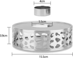 INTIRILIFE Theepot Warmer In Zilver – Roestvrijstalen Theepot Met Patroon Voor Hittebestendige Theepotten – Roestvrijstalen Theewarmer Voor Koffie, Thee En Nog Veel Meer. -Beste Koffie Winkel 1200x955 2