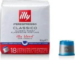 Illy - Iperespresso Koffie Home Classico Lungo 6 X 18 Capsules -Beste Koffie Winkel 1200x956