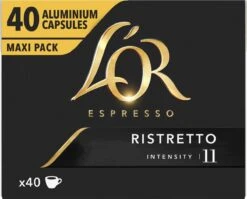 L'OR Espresso Ristretto Koffiecups - Intensiteit 11/12 - 4 X 40 Capsules -Beste Koffie Winkel 1200x966 4
