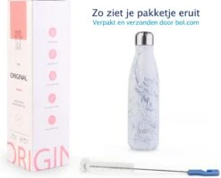 TIGR The Original - Drinkfles - Thermosfles - RVS - 500ml - Marmer - Met Afwasborstel -Beste Koffie Winkel 1200x969 1