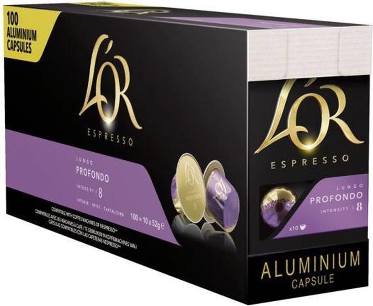 L'Or Espresso Profondo Koffiecups - 10 X 10 Stuks 7 L'Or Espresso Profondo Koffiecups - 10 X 10 Stuks - Afbeelding 5