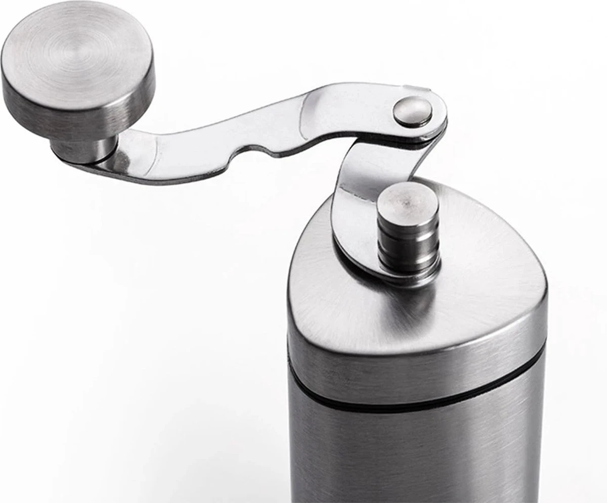 Comes In Handy - Koffiemolen Handmatig - Keramische Kern - Roestvrijstaal - Instelbare Maalgraad 4 Comes In Handy - Koffiemolen Handmatig - Keramische Kern - Roestvrijstaal - Instelbare Maalgraad - Afbeelding 2