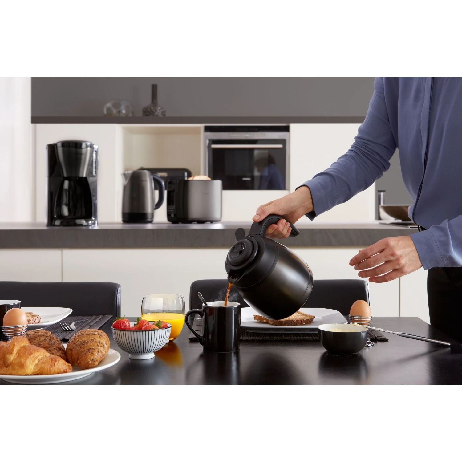 Philips Café Gaia Koffiezetapparaat HD7547/80 Met Thermische Kan 10 Philips Café Gaia Koffiezetapparaat HD7547/80 Met Thermische Kan - Afbeelding 8