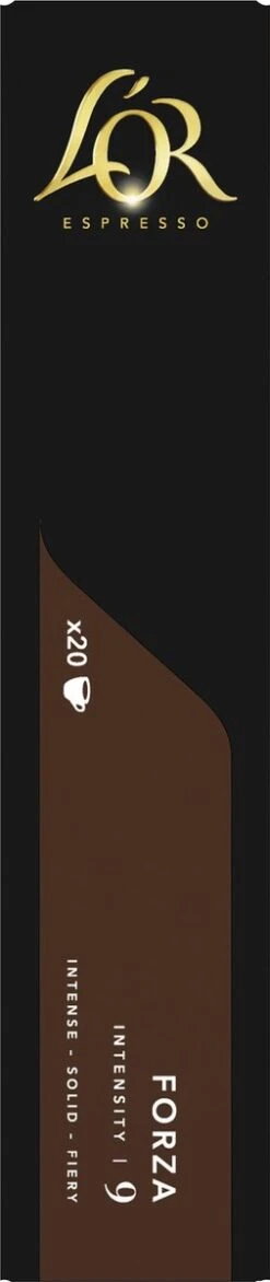 L'OR Espresso Forza Koffiecups - Intensiteit 9/12 - 10 X 20 Capsules -Beste Koffie Winkel 253x1200 1