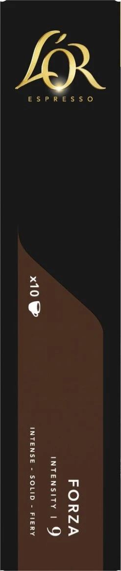 L'OR Espresso Forza Koffiecups - Intensiteit 9/12 - 10 X 10 Capsules -Beste Koffie Winkel 255x1200 1