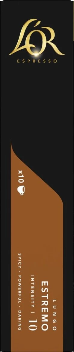 L'OR Lungo Estremo Koffiecups - Intensiteit 10/12 - 10 X 10 Capsules -Beste Koffie Winkel 255x1200 6