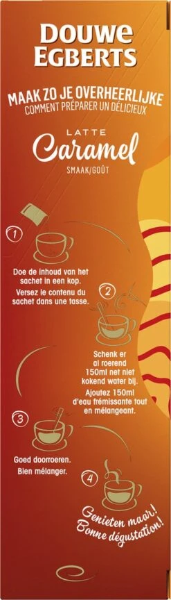 Douwe Egberts Verwenkoffie Latte Caramel Oploskoffie - 5 X 8 Zakjes -Beste Koffie Winkel 343x1200 7