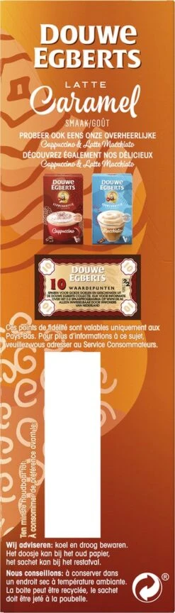 Douwe Egberts Verwenkoffie Latte Caramel Oploskoffie - 5 X 8 Zakjes -Beste Koffie Winkel 343x1200 8