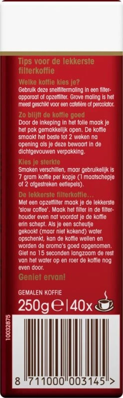 Douwe Egberts Aroma Rood Filterkoffie - 24 X 250 Gram 12 Douwe Egberts Aroma Rood Filterkoffie - 24 X 250 Gram -Beste Koffie Winkel 373x1200