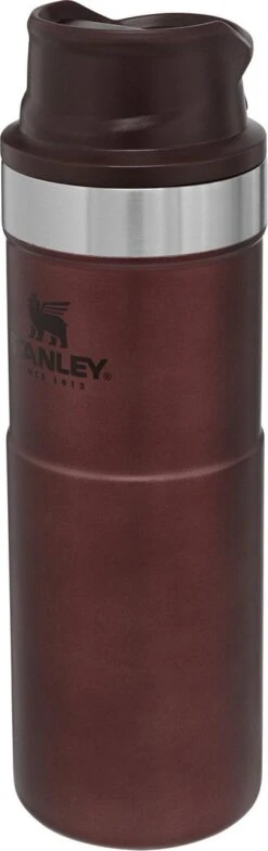 Stanley Trigger-Action Travel Mug 0.47L - Thermosfles - Wine -Beste Koffie Winkel 378x1200