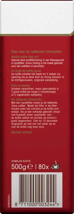 Douwe Egberts Aroma Rood Filterkoffie - 6 X 500 Gram -Beste Koffie Winkel 420x1200 2