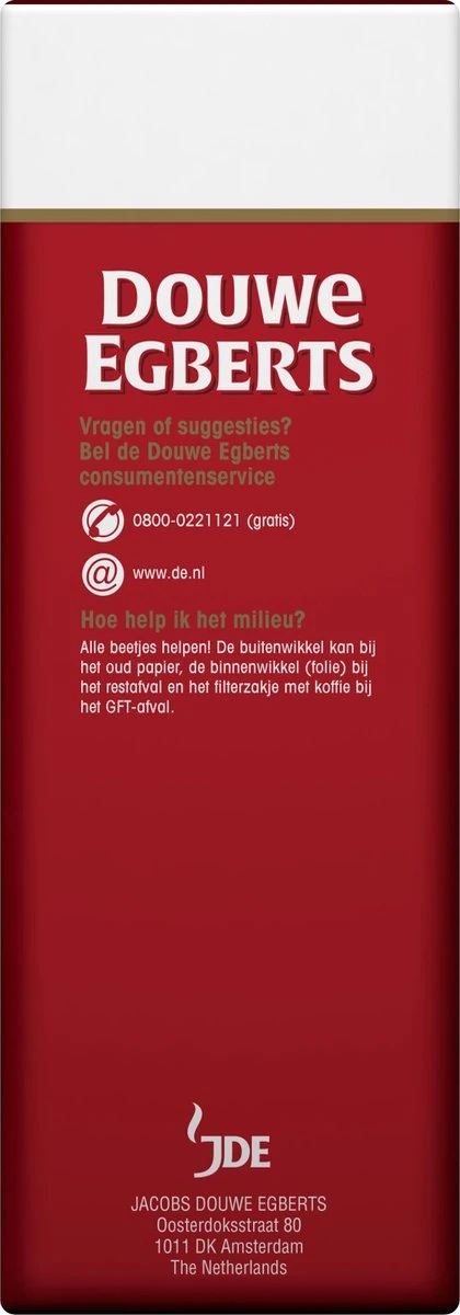Douwe Egberts Aroma Rood Donker Filterkoffie - 6 X 500 Gram 5 Douwe Egberts Aroma Rood Donker Filterkoffie - 6 X 500 Gram - Afbeelding 3