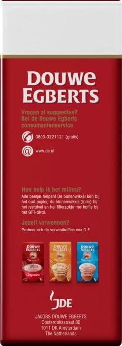 Douwe Egberts Aroma Rood Filterkoffie - Dubbelpak 6 X 1000 Gram -Beste Koffie Winkel 423x1200 1