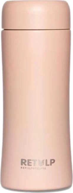 Retulp - Tumbler Thermosbeker – Champagne Pink – 300 Ml - Thermosfles - Roze -Beste Koffie Winkel 456x1200