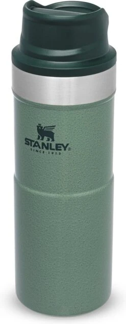 Stanley Trigger-Action Travel Mug 0.35L - Thermosfles - Hammertone Green -Beste Koffie Winkel 467x1200