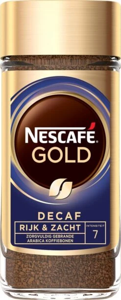 Nescafé Gold Decafé Oploskoffie - 6 Potten à 100 Gram -Beste Koffie Winkel 484x1200