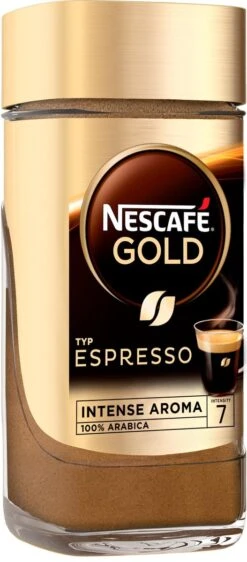 Nescafé Gold Espresso Oploskoffie - 6 Potten à 100 Gram 12 Nescafé Gold Espresso Oploskoffie - 6 Potten à 100 Gram -Beste Koffie Winkel 527x1200 3
