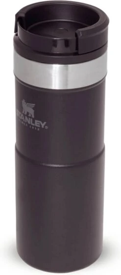 Stanley The NeverLeak™ Travel Mug 0,35L NEW - Thermosfles - Matt Black -Beste Koffie Winkel 529x1200 1