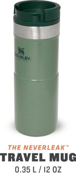 Stanley The NeverLeak™ Travel Mug 0,35L NEW - Thermosfles - Hammertone Green 15 Stanley The NeverLeak™ Travel Mug 0,35L NEW - Thermosfles - Hammertone Green -Beste Koffie Winkel 530x1200