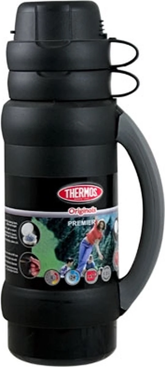 Thermos Premier Isoleerfles - 1L - Zwart 4 Thermos Premier Isoleerfles - 1L - Zwart - Afbeelding 2