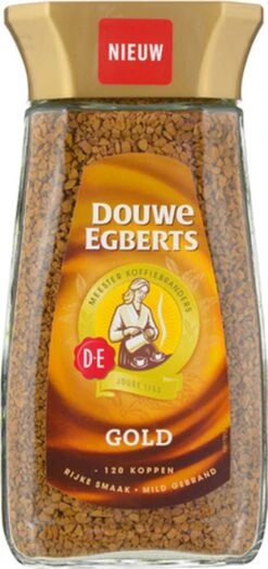 Douwe Egberts Gold Oploskoffie - 6 X Pot Van 200 Gram -Beste Koffie Winkel 566x1200