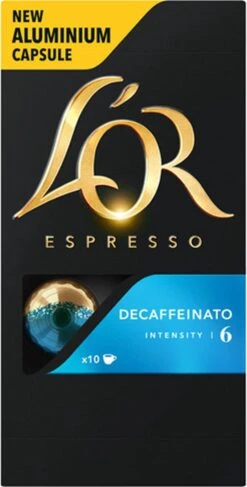 L'OR Espresso Decaffeinato Koffiecups - Intensiteit 6/12 - 10 X 10 Capsules 25 L'OR Espresso Decaffeinato Koffiecups - Intensiteit 6/12 - 10 X 10 Capsules -Beste Koffie Winkel 609x1200