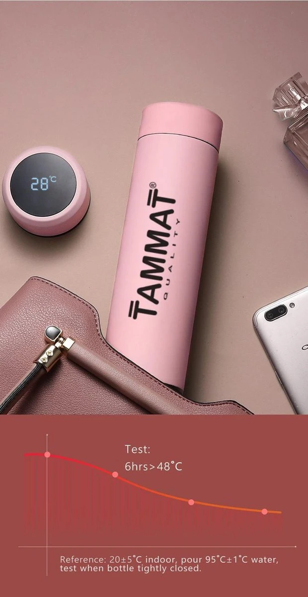 Slimme Thermosfles Met LCD Temperatuur Display - Curver Isolatiefles 500 ML - Rubber Coating - Dubbelwandige Thermosfles - Thermosbeker - Isoleerfles - Thermoskan - Travel Mug - Bidon Drinkfles - Koffiebeker - Drinkflessen - RVS - Smart Thermos 4 Slimme Thermosfles Met LCD Temperatuur Display - Curver Isolatiefles 500 ML - Rubber Coating - Dubbelwandige Thermosfles - Thermosbeker - Isoleerfles - Thermoskan - Travel Mug - Bidon Drinkfles - Koffiebeker - Drinkflessen - RVS - Smart Thermos - Afbeelding 2