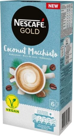 Nescafé Gold Coconut Macchiato Oploskoffie - 6 Doosjes à 6 Zakjes 14 Nescafé Gold Coconut Macchiato Oploskoffie - 6 Doosjes à 6 Zakjes -Beste Koffie Winkel 657x1200