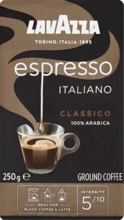 Lavazza Espresso Italiano Classico Gemalen / Filterkoffie - 8 X 250 Gram -Beste Koffie Winkel 676x1200 2