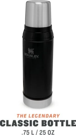 Stanley The Legendary Classic Bottle 0,75L - Thermosfles - Matte Black -Beste Koffie Winkel 677x1200