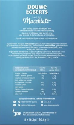 Douwe Egberts Verwenkoffie Latte Macchiato Oploskoffie - 5 X 8 Zakjes 13 Douwe Egberts Verwenkoffie Latte Macchiato Oploskoffie - 5 X 8 Zakjes -Beste Koffie Winkel 713x1200 3