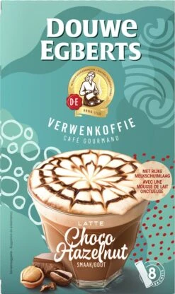 Douwe Egberts Latte Choco Hazelnut Oploskoffie - 5/9 Intensiteit - 5 X 8 Zakjes -Beste Koffie Winkel 713x1200 5