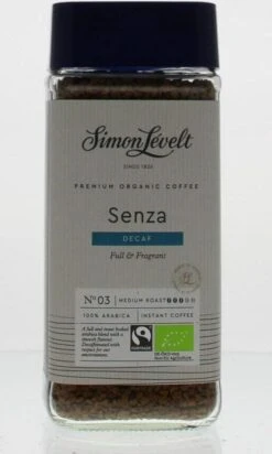 Simon Lévelt | Cafeïnevrije Oploskoffie Premium Organic Coffee - 100g -Beste Koffie Winkel 720x1200