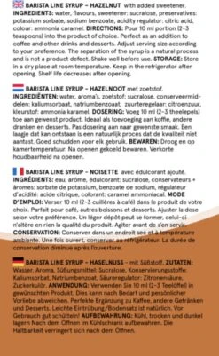 Fitcy | Koffiesiroop | Hazelnoot | Barista Syrup | Zero | Vegan | Vetvrij | Suikervrij | Keto-vriendelijk | Koffie | Siroop | MET DOSEERPOMP | 1L -Beste Koffie Winkel 739x1200