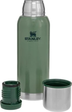 Stanley The Stainless Steel Vacuum Bottle 1,0L - Thermosfles - Hammertone Green -Beste Koffie Winkel 772x1200 2