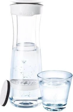 BRITA - Fill&Serve Waterfilterkaraf - 1,3L - Wit Grafiet - Inclusief 1 MicroDisc Waterfilter -Beste Koffie Winkel 777x1200