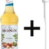 Monin Hazelnoot Suikervrij 70cl Koffiesiroop Met Doseer Pompje -Beste Koffie Winkel 784x1200 1