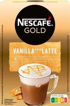 Nescafé Gold Latte Vanille Oploskoffie - 6 Doosjes à 8 Zakjes -Beste Koffie Winkel 794x1200 1